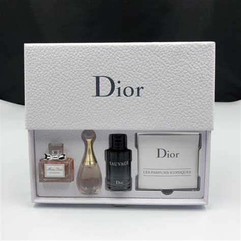 dior minis set|christian Dior miniature perfume set.